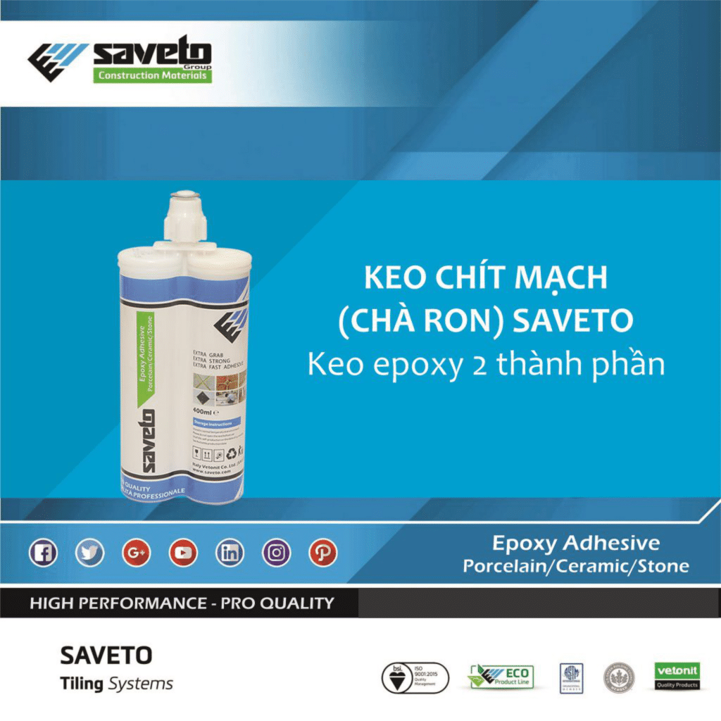 Keo chà ron, keo dán gạch