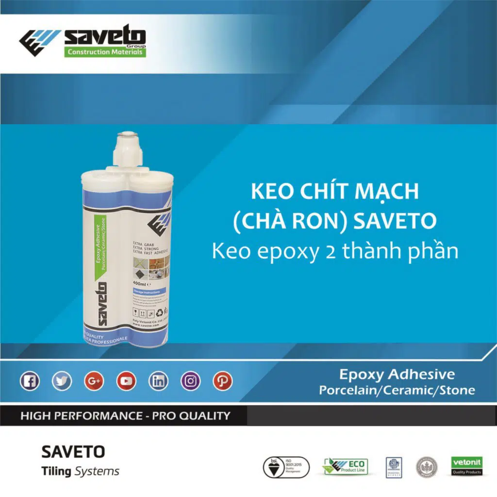Keo chà ron, keo dán gạch
