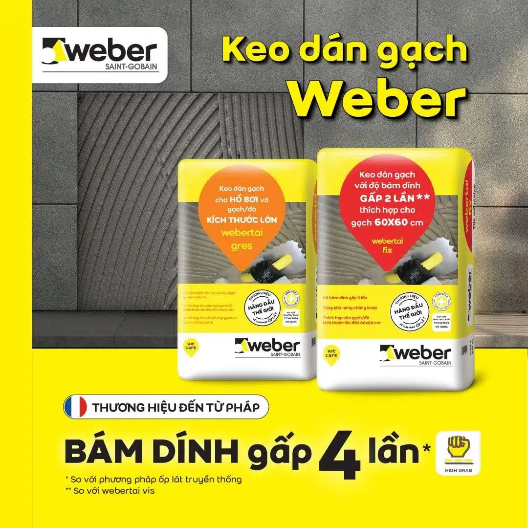 Keo chà ron, keo dán gạch