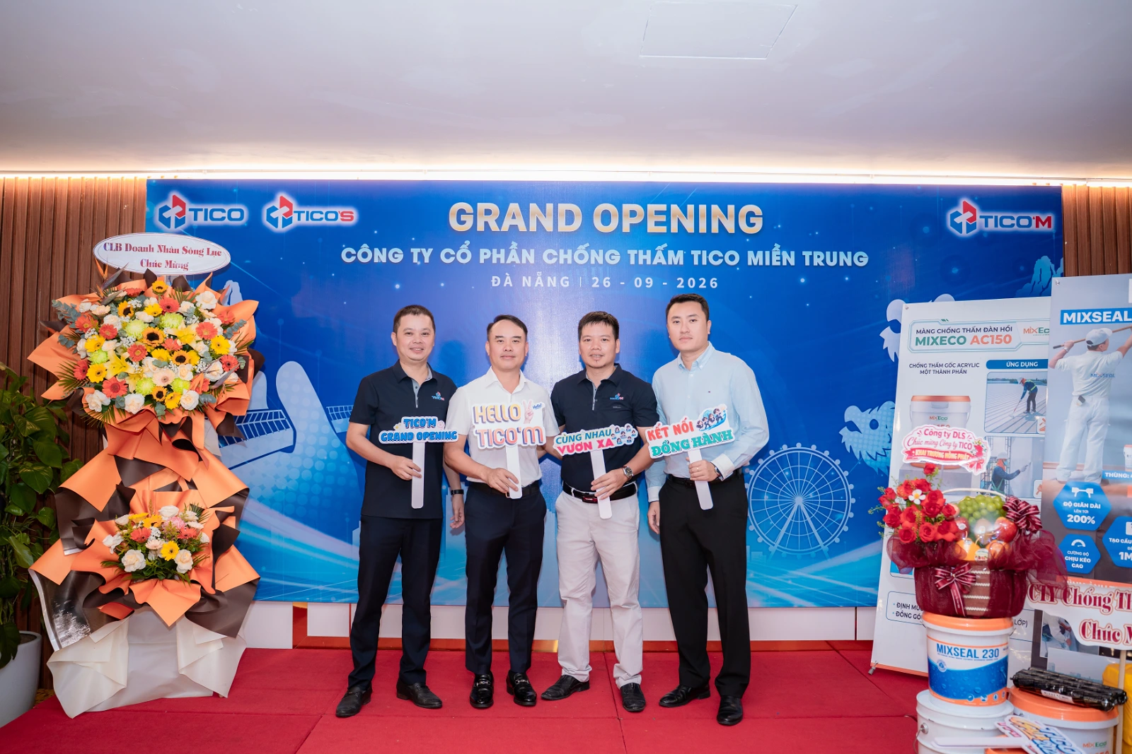 CÔNG TY CỔ PHẦN CHỐNG THẤM TICO MIỀN TRUNG (TICO’M) CHÍNH THỨC KHAI TRƯƠNG TẠI ĐÀ NẴNG